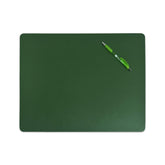 Dark Green Leather Conference Table Pad, 17 x 14